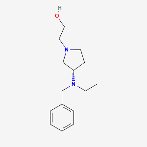 molecular formula C15H24N2O B7929698 (S)-2-(3-(Benzyl(ethyl)amino)pyrrolidin-1-yl)ethanol 
