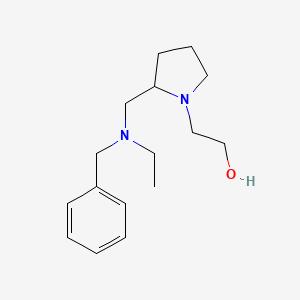 molecular formula C16H26N2O B7929699 2-{2-[(Benzyl-ethyl-amino)-methyl]-pyrrolidin-1-yl}-ethanol 