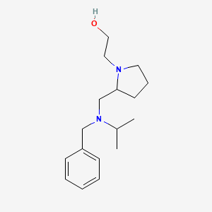 molecular formula C17H28N2O B7929708 2-{2-[(Benzyl-isopropyl-amino)-methyl]-pyrrolidin-1-yl}-ethanol 
