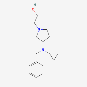molecular formula C16H24N2O B7929724 2-[3-(Benzyl-cyclopropyl-amino)-pyrrolidin-1-yl]-ethanol 