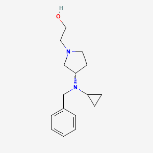 molecular formula C16H24N2O B7929731 2-[(S)-3-(Benzyl-cyclopropyl-amino)-pyrrolidin-1-yl]-ethanol 
