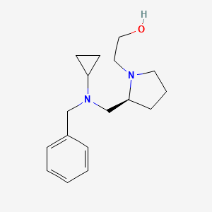 molecular formula C17H26N2O B7929743 2-{(S)-2-[(Benzyl-cyclopropyl-amino)-methyl]-pyrrolidin-1-yl}-ethanol 