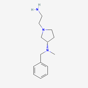 molecular formula C14H23N3 B7929752 [(S)-1-(2-Amino-ethyl)-pyrrolidin-3-yl]-benzyl-methyl-amine 