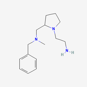 molecular formula C15H25N3 B7929755 2-{2-[(Benzyl-methyl-amino)-methyl]-pyrrolidin-1-yl}-ethylamine 