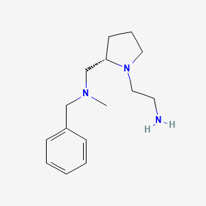 molecular formula C15H25N3 B7929757 2-{(S)-2-[(Benzyl-methyl-amino)-methyl]-pyrrolidin-1-yl}-ethylamine 