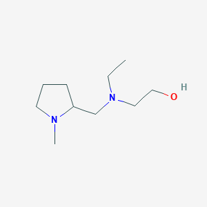 molecular formula C10H22N2O B7929778 2-[Ethyl-(1-methyl-pyrrolidin-2-ylmethyl)-amino]-ethanol 