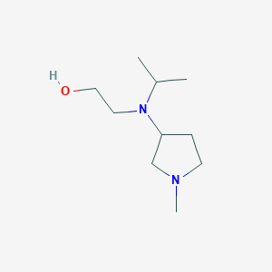 molecular formula C10H22N2O B7929781 2-[Isopropyl-(1-methyl-pyrrolidin-3-yl)-amino]-ethanol 