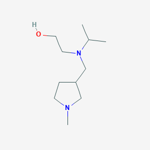 molecular formula C11H24N2O B7929790 2-[Isopropyl-(1-methyl-pyrrolidin-3-ylmethyl)-amino]-ethanol 