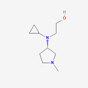 molecular formula C10H20N2O B7929798 2-[Cyclopropyl-((S)-1-methyl-pyrrolidin-3-yl)-amino]-ethanol 