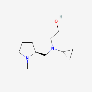 molecular formula C11H22N2O B7929807 2-[Cyclopropyl-((S)-1-methyl-pyrrolidin-2-ylmethyl)-amino]-ethanol 