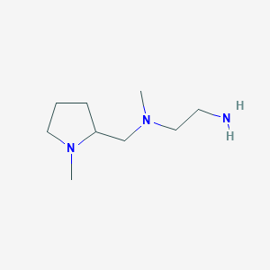molecular formula C9H21N3 B7929819 N1-Methyl-N1-((1-methylpyrrolidin-2-yl)methyl)ethane-1,2-diamine 