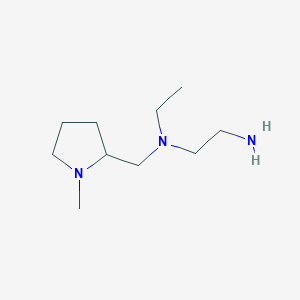 molecular formula C10H23N3 B7929830 N1-Ethyl-N1-((1-methylpyrrolidin-2-yl)methyl)ethane-1,2-diamine 