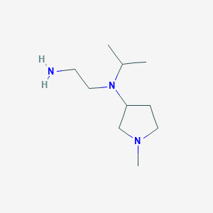 molecular formula C10H23N3 B7929839 N1-Isopropyl-N1-(1-methylpyrrolidin-3-yl)ethane-1,2-diamine 