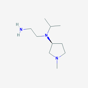 molecular formula C10H23N3 B7929840 (S)-N1-Isopropyl-N1-(1-methylpyrrolidin-3-yl)ethane-1,2-diamine 