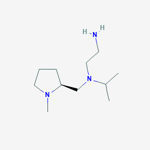molecular formula C11H25N3 B7929847 (S)-N1-Isopropyl-N1-((1-methylpyrrolidin-2-yl)methyl)ethane-1,2-diamine 