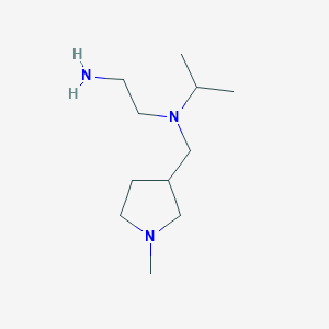 molecular formula C11H25N3 B7929853 N1-Isopropyl-N1-((1-methylpyrrolidin-3-yl)methyl)ethane-1,2-diamine 