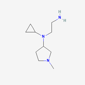 molecular formula C10H21N3 B7929866 N1-Cyclopropyl-N1-(1-methylpyrrolidin-3-yl)ethane-1,2-diamine 