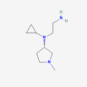 molecular formula C10H21N3 B7929875 (S)-N1-Cyclopropyl-N1-(1-methylpyrrolidin-3-yl)ethane-1,2-diamine 