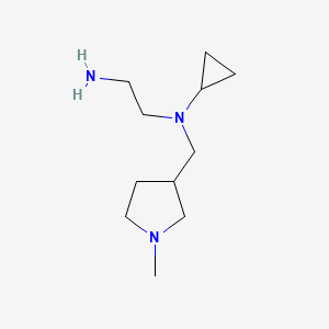 molecular formula C11H23N3 B7929887 N1-Cyclopropyl-N1-((1-methylpyrrolidin-3-yl)methyl)ethane-1,2-diamine 