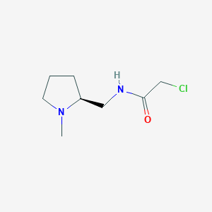 molecular formula C8H15ClN2O B7929909 2-Chloro-N-((S)-1-methyl-pyrrolidin-2-ylmethyl)-acetamide 