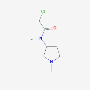 molecular formula C8H15ClN2O B7929910 2-Chloro-N-methyl-N-(1-methyl-pyrrolidin-3-yl)-acetamide 