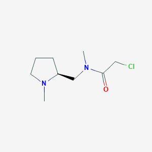 molecular formula C9H17ClN2O B7929924 2-Chloro-N-methyl-N-((S)-1-methyl-pyrrolidin-2-ylmethyl)-acetamide 