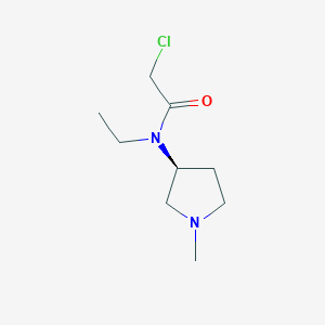 molecular formula C9H17ClN2O B7929931 2-Chloro-N-ethyl-N-((S)-1-methyl-pyrrolidin-3-yl)-acetamide 