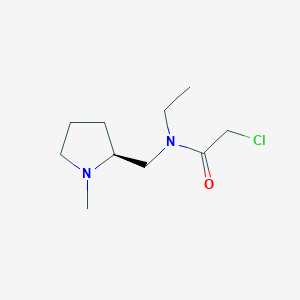 molecular formula C10H19ClN2O B7929945 2-Chloro-N-ethyl-N-((S)-1-methyl-pyrrolidin-2-ylmethyl)-acetamide 