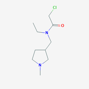 molecular formula C10H19ClN2O B7929953 2-Chloro-N-ethyl-N-(1-methyl-pyrrolidin-3-ylmethyl)-acetamide 