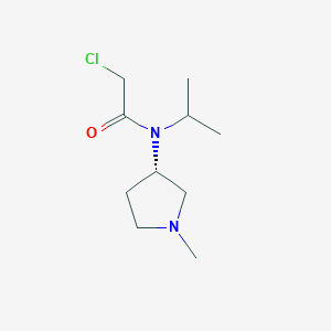 molecular formula C10H19ClN2O B7929960 2-Chloro-N-isopropyl-N-((S)-1-methyl-pyrrolidin-3-yl)-acetamide 