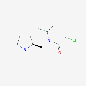 molecular formula C11H21ClN2O B7929970 2-Chloro-N-isopropyl-N-((S)-1-methyl-pyrrolidin-2-ylmethyl)-acetamide 