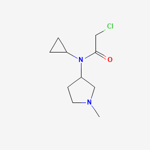 molecular formula C10H17ClN2O B7929983 2-Chloro-N-cyclopropyl-N-(1-methyl-pyrrolidin-3-yl)-acetamide 