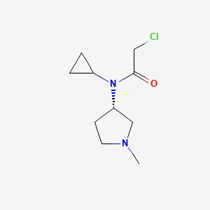 molecular formula C10H17ClN2O B7929988 2-Chloro-N-cyclopropyl-N-((S)-1-methyl-pyrrolidin-3-yl)-acetamide 