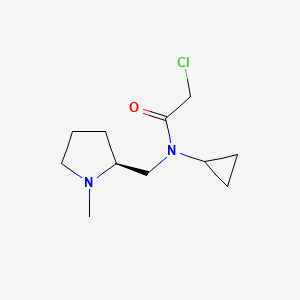 molecular formula C11H19ClN2O B7929996 2-Chloro-N-cyclopropyl-N-((S)-1-methyl-pyrrolidin-2-ylmethyl)-acetamide 