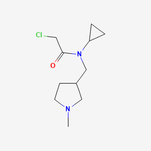 molecular formula C11H19ClN2O B7930000 2-Chloro-N-cyclopropyl-N-(1-methyl-pyrrolidin-3-ylmethyl)-acetamide 