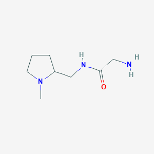 molecular formula C8H17N3O B7930003 2-Amino-N-(1-methyl-pyrrolidin-2-ylmethyl)-acetamide 