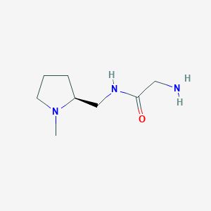 molecular formula C8H17N3O B7930010 2-Amino-N-((S)-1-methyl-pyrrolidin-2-ylmethyl)-acetamide 
