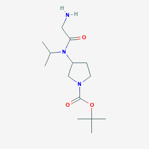 3-[(2-Amino-acetyl)-isopropyl-amino]-pyrrolidine-1-carboxylic acid tert-butyl ester