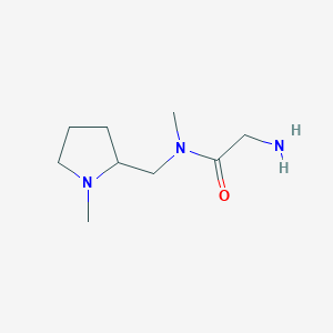 molecular formula C9H19N3O B7930028 2-Amino-N-methyl-N-(1-methyl-pyrrolidin-2-ylmethyl)-acetamide 