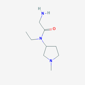 molecular formula C9H19N3O B7930039 2-Amino-N-ethyl-N-(1-methyl-pyrrolidin-3-yl)-acetamide 
