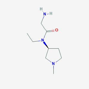 molecular formula C9H19N3O B7930045 2-Amino-N-ethyl-N-((S)-1-methyl-pyrrolidin-3-yl)-acetamide 