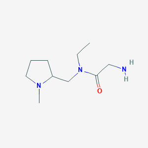 molecular formula C10H21N3O B7930047 2-Amino-N-ethyl-N-(1-methyl-pyrrolidin-2-ylmethyl)-acetamide 