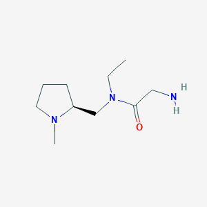 molecular formula C10H21N3O B7930050 2-Amino-N-ethyl-N-((S)-1-methyl-pyrrolidin-2-ylmethyl)-acetamide 