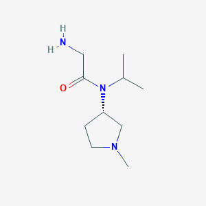 molecular formula C10H21N3O B7930064 2-Amino-N-isopropyl-N-((S)-1-methyl-pyrrolidin-3-yl)-acetamide 
