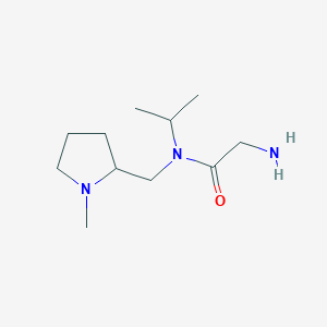 molecular formula C11H23N3O B7930066 2-Amino-N-isopropyl-N-(1-methyl-pyrrolidin-2-ylmethyl)-acetamide 