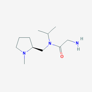 molecular formula C11H23N3O B7930080 2-Amino-N-isopropyl-N-((S)-1-methyl-pyrrolidin-2-ylmethyl)-acetamide 