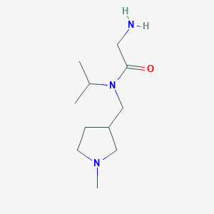 molecular formula C11H23N3O B7930087 2-Amino-N-isopropyl-N-((1-methylpyrrolidin-3-yl)methyl)acetamide 