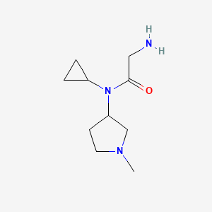 molecular formula C10H19N3O B7930094 2-Amino-N-cyclopropyl-N-(1-methyl-pyrrolidin-3-yl)-acetamide 