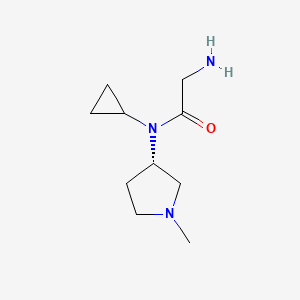 molecular formula C10H19N3O B7930097 2-Amino-N-cyclopropyl-N-((S)-1-methyl-pyrrolidin-3-yl)-acetamide 