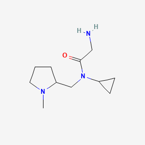 molecular formula C11H21N3O B7930100 2-Amino-N-cyclopropyl-N-(1-methyl-pyrrolidin-2-ylmethyl)-acetamide 